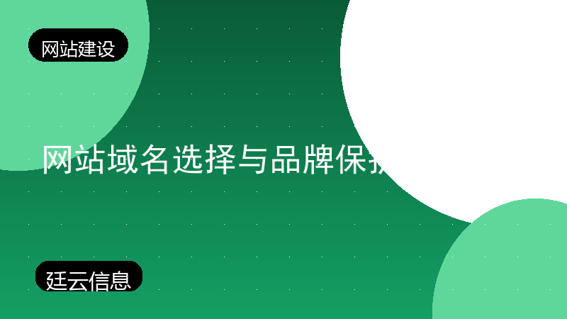 网站域名选择与品牌保护策略
